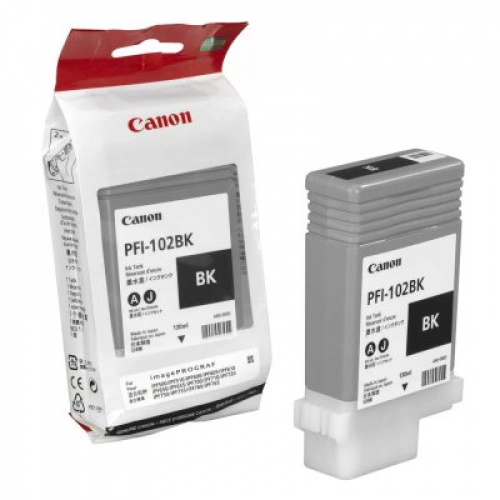 Оригинальный картридж CANON PFI-102MBK (130 мл., черный матовый)