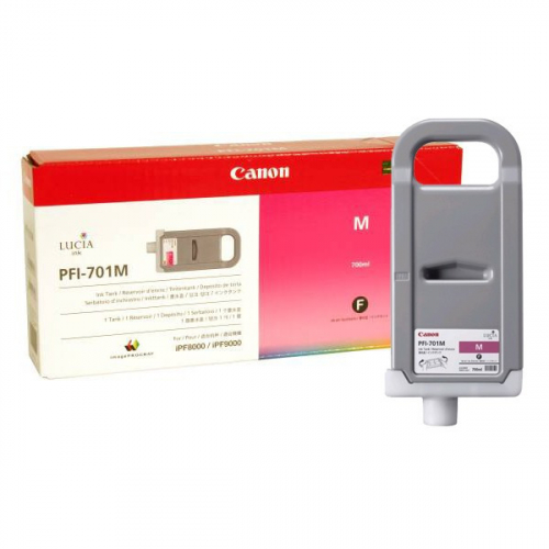 Оригинальный картридж CANON PFI-701M (700 мл., пурпурный)