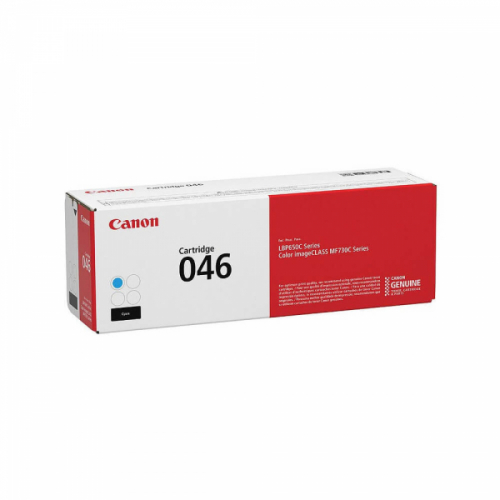 Оригинальный лазерный картридж Canon 046C (1249C002) голубой, 2300 стр.