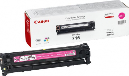 Оригинальный картридж CANON 716 M (1500 стр., пурпурный)