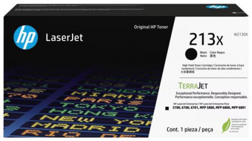 Оригинальный лазерный картридж HP 213AX (W2130X), чёрный, 9000 стр.
