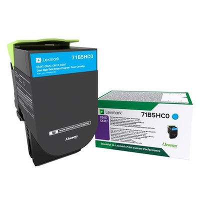 Оригинальный картридж Lexmark 71B5HC0 (3500 стр., голубой)
