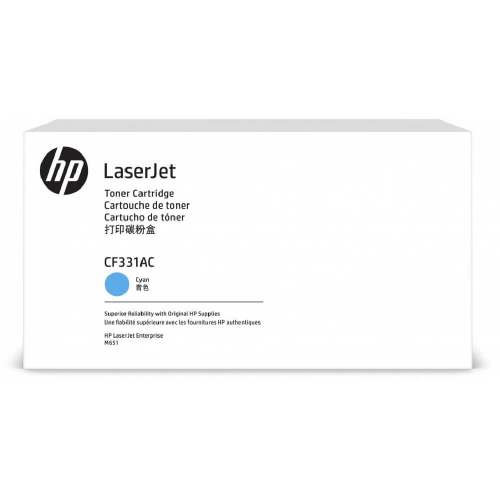 Оригинальный лазерный картридж HP 654A (CF331AC) (15 000 стр, Синий)