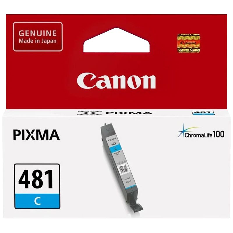Оригинальный картридж Canon CLI-481C 2098C001 (259 стр., голубой)