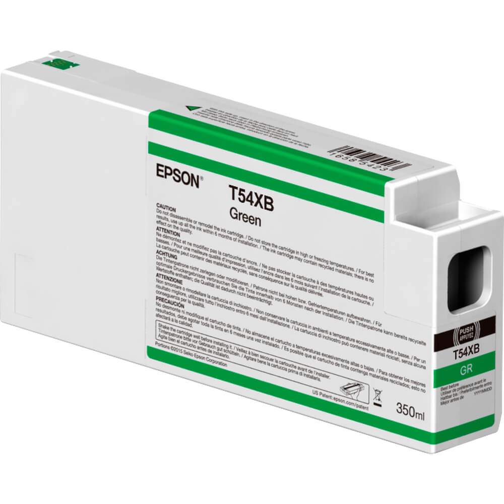 Оригинальный картридж Epson C13T54XB00 (350 мл., зеленый)