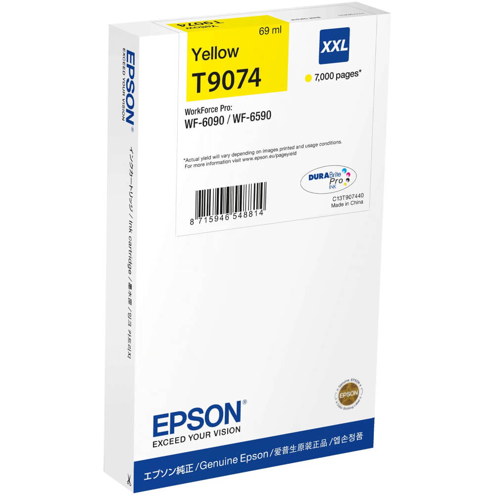 Оригинальный картридж Epson C13T907440 (7000 стр., жёлтый)