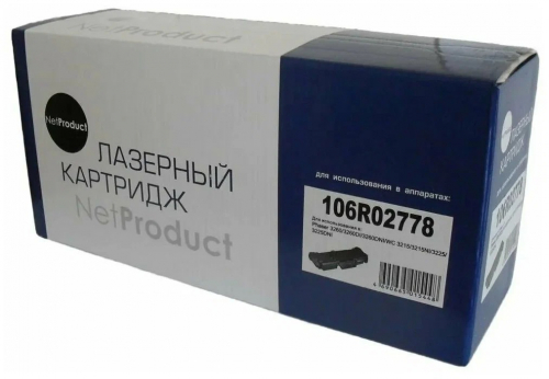 Совместимый тонер-картридж NetProduct (N-106R02778) для Xerox Phaser 3052/3260/WC 3215/3225, 3K(новая прошивка)