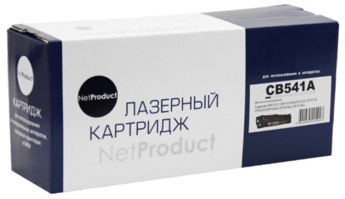Совместимый картридж NetProduct (N-CB541A) для HP CLJ CM1300/CM1312/CP1210/CP1215, C, 1,5K