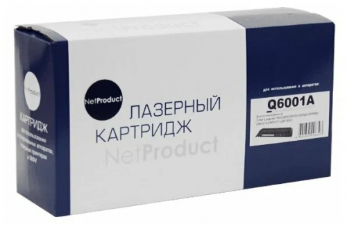 Совместимый картридж NetProduct (N-Q6001A) для HP CLJ 1600/2600/2605, Восстановленный, C, 2K