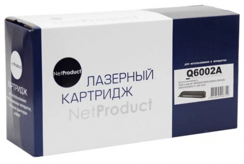 Совместимый картридж NetProduct (N-Q6002A) для HP CLJ 1600/2600/2605, Восстановленный, Y, 2K