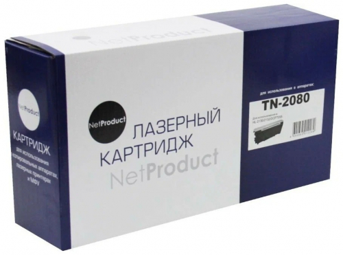 Совместимый тонер-картридж NetProduct (N-TN-2080) для Brother HL-2130/DCP-7055, 0,7K