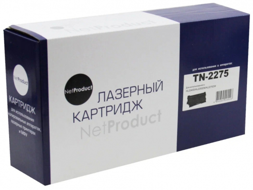 Совместимый тонер-картридж NetProduct (N-TN-2275) для Brother HL-2240R/2240DR/2250DNR/DCP-7060DR, 2,6K