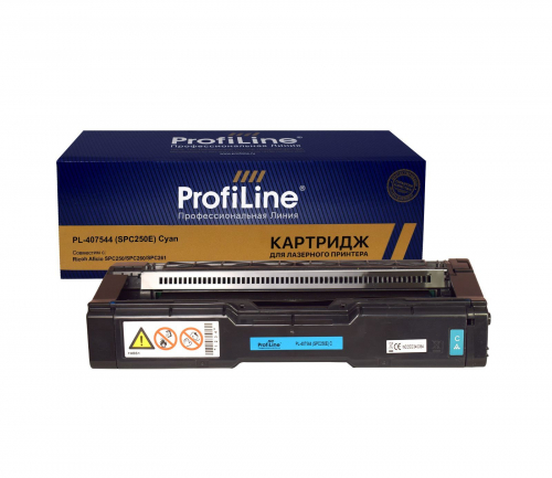 Совместимый картридж ProfiLine PL-407544 (SPC250E) голубой 1600 копий