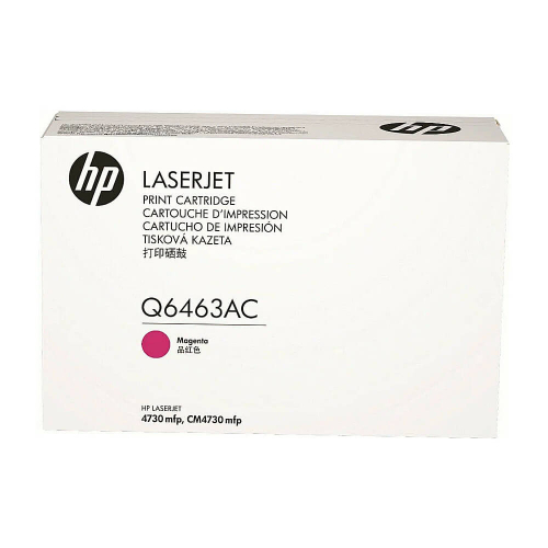 Оригинальный лазерный картридж HP 644A Q6463AC, пурпурный, 12000 страниц