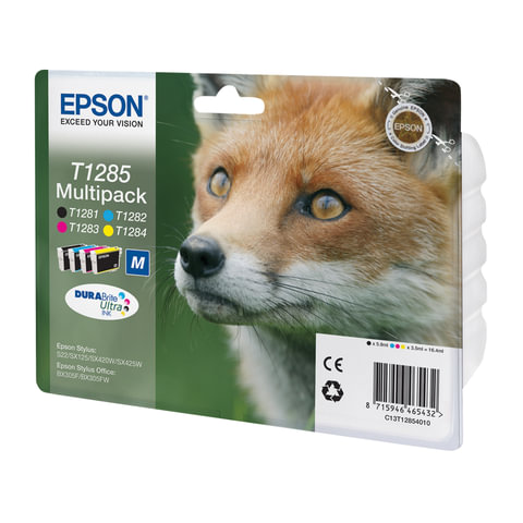 Оригинальный картридж Epson T1285 C13T12854012 (черный)