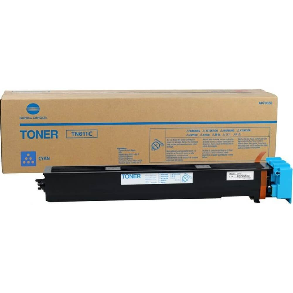 Оригинальный картридж Konica Minolta TN-611C A070450 (27000 стр., голубой)