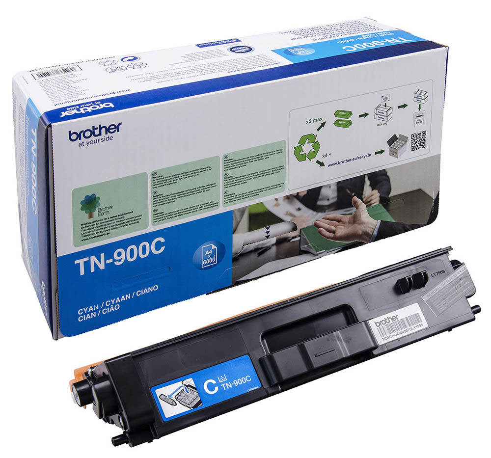 Оригинальный картридж Brother TN-900C (6000 стр., голубой)