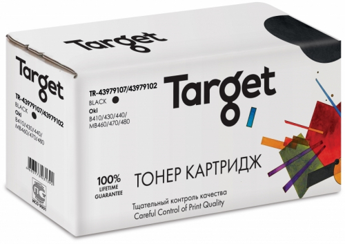 Совместимый картридж TARGET 43979107/43979102 (TR-43979107/43979102) для Oki B410/430/440/MB460/470/480