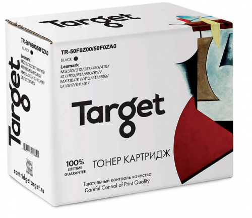 Совместимый драм-картридж TARGET 50F0Z00/50F0ZA0 (500Z/500ZA, TR-50F0Z00/50F0ZA0) для Lexmark MS310/312/317/410/415/417/510/517/610/617/MX310/317/410/417/510/511/517/611/617
