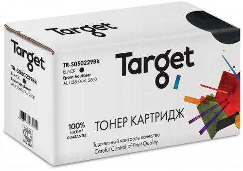 Совместимый картридж TARGET S050229 (TR-S050229Bk) Black для Epson AcuLaser AL C2600/AL 2600