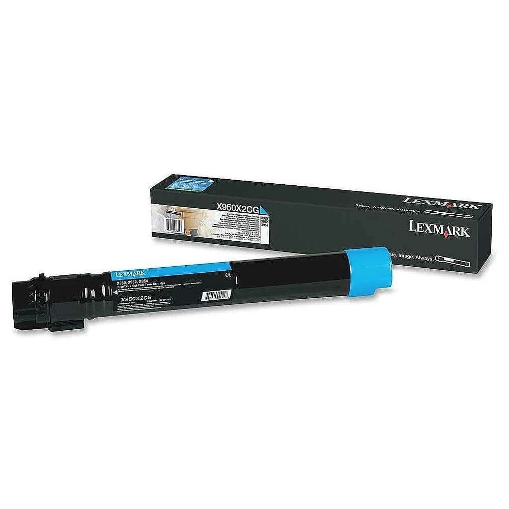 Оригинальный картридж Lexmark X950X2CG (22000 стр., голубой)