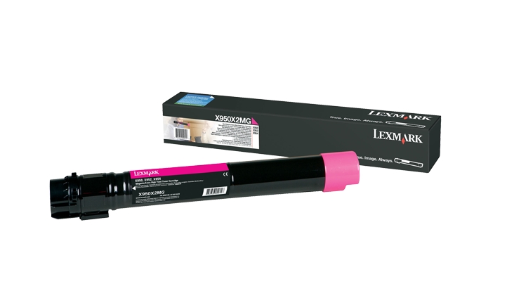 Оригинальный картридж Lexmark X950X2MG (22000 стр., пурпурный)