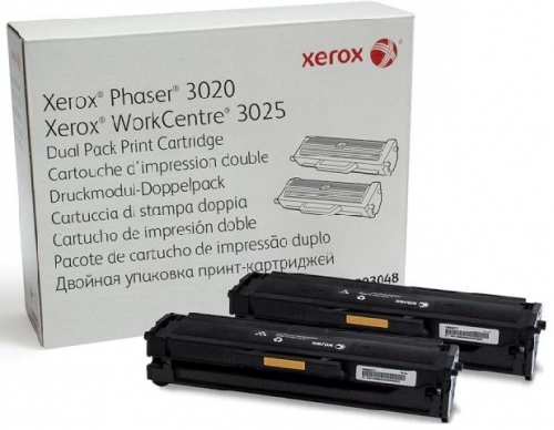 Оригинальный тонер-картридж Xerox 106R03048-m черный (1.5K) для Xerox Phaser 3020/WC 3025