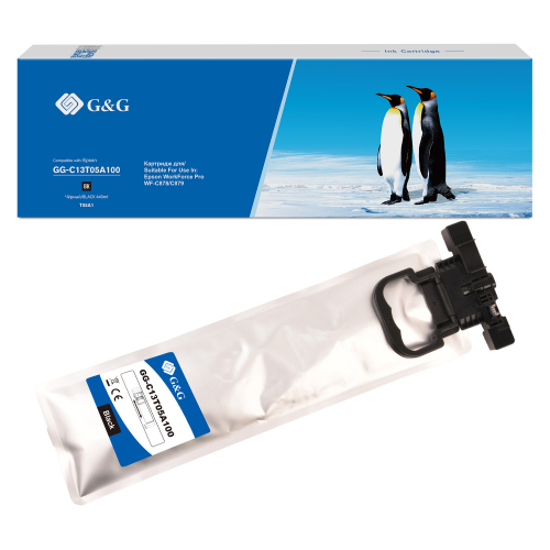 Совместимый картридж струйный G&G GG-C13T05A100 (20 000 стр., черный) для Epson WorkForce Pro WF-C878/C879