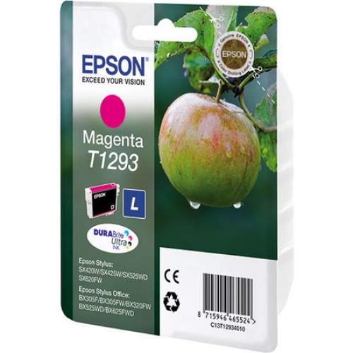 (Спец. условия) Оригинальный картридж EPSON T1293 (370 стр., пурпурный)