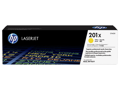 Оригинальный картридж HP 201X (CF402X) (1400 стр, Жёлтый) для HP Color LaserJet CP4520 / CP4525n / CP4525dn /CP4525xh CF402X-X