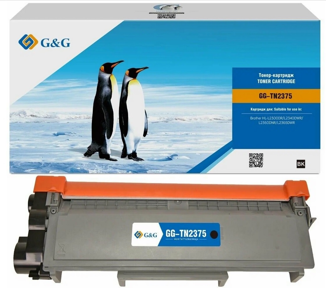Совместимый тонер-картридж лазерный G&G GG-TN2375 (2600 стр., черный)