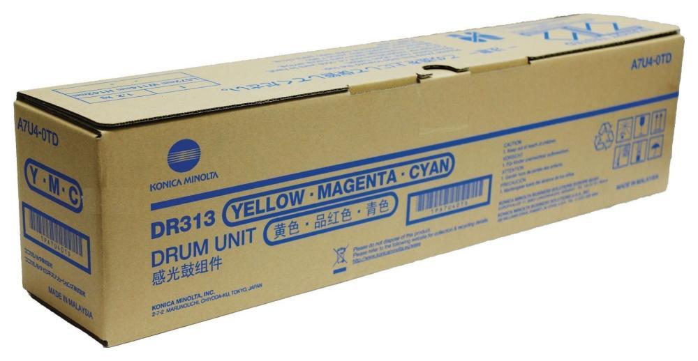 Фотобарабан оригинальный Konica Minolta DR-313 (A7U40TD) цветной 75000 стр. для Konica Minolta bizhub 308e 308, C258, C308, C368