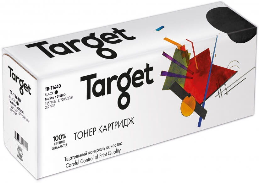 Совместимый тонер туба TARGET T 1640 (TR-T1640) для Toshiba e STUDIO 165/166/167/203/205/207/237