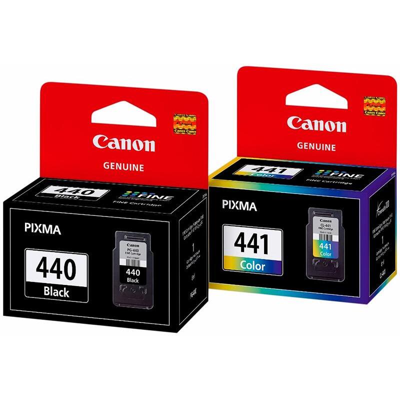 Оригинальный картридж Canon PG-440/CL-441 5219B005 черный, трехцветный MultiPack 180 стр. для Canon Pixma MG2140, MG2240, MG3140, MG3240, MG3540, MG3640, MG3640S, MG4140, MG4240, MX374, MX394, MX434, MX454, MX474, MX514, MX524, MX534, TS5140