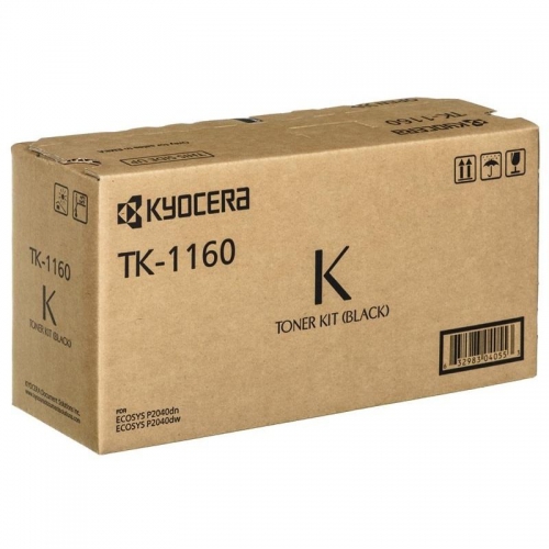 (Уценка)Тонер-картридж Kyocera TK-1160 - НТВ-1 (1T02RY0NL0) для P2040dn/P2040dw  черный  (7 200 стр.)
