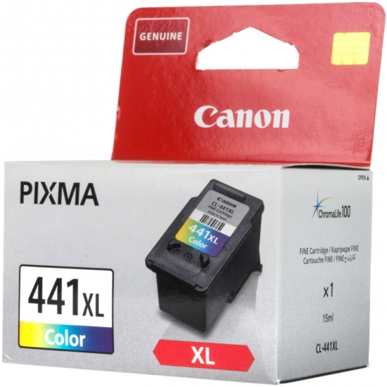 Оригинальный картридж Canon CL-441XL 5220B001 черный, голубой, пурпурный, желтый (450 стр.)