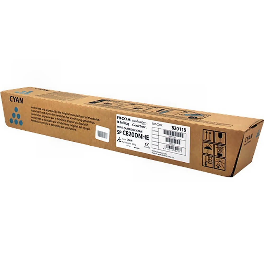 Оригинальный принт-картридж Ricoh тип SPC820DNHE (15000 стр., голубой)
