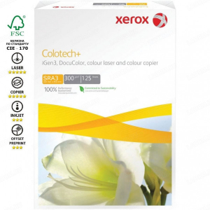 Бумага XEROX Colotech Plus 170CIE, 300г, SRA3 (450x320мм), 125 листов.Кратно 5шт. см. 003R97554