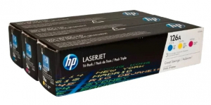 Оригинальный лазерный картридж HP 126A CF341A синий, пурпурный, желтый (1000 стр.)