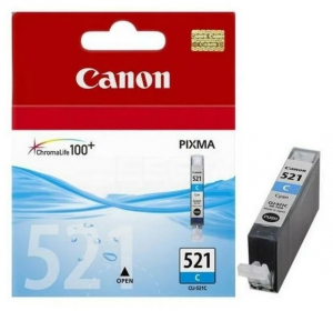 Оригинальный картридж CANON CLI-521 C 2934B004  голубой