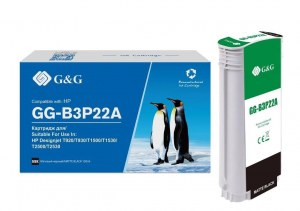 Картридж струйный G&G GG-B3P22A (130 мл., матовый черный)