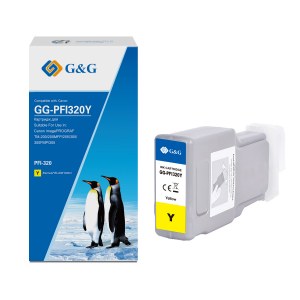 Картридж струйный G&G GG-PFI320Y (300 мл., жёлтый)