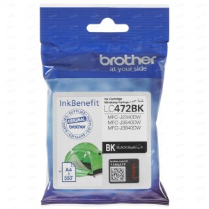 Оригинальный картридж Brother LC472BK (550 стр., черный)