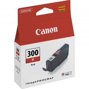 Оригинальный картридж Canon PFI-300R 4199C001 (920 стр., красный)
