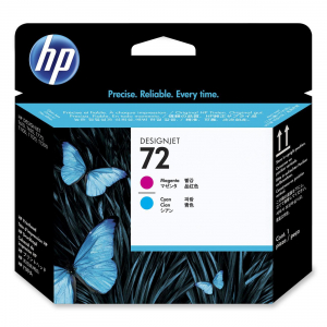 (Спец цена) Оригинальная струйная печатающая головка HP 72 C9383A для HP Designjet T610/ T620/ T770/ T790/ T795/ T1100/ T1100ps/ T1120/ T1120PS/ T1200/ T1300/T2300,  голубой, пурпурный 600 стр.