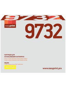 Совместимый картридж EasyPrint C9732A (LH-9732) (12000 стр., желтый) с чипом
