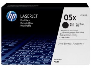 Оригинальный лазерный картридж HP 05X (CE505XD) 2 шт (2 x 6500 стр., Черный)