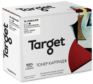 Совместимый картридж Target HP CF281A/Canon 039  (Чёрный, 10500 стр)